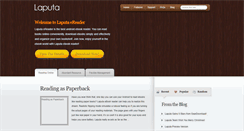 Desktop Screenshot of laputareader.com